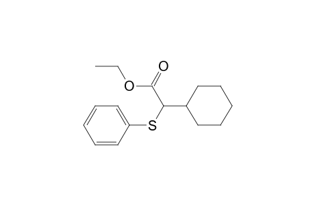 Cyclohexaneacetic acid, .alpha.-(phenylthio)-, ethyl ester