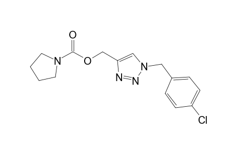 [1-(4-Chlorobenzyl)-1,2,3-triazol-4-yl]methyl pyrrolidine-1-carboxylate