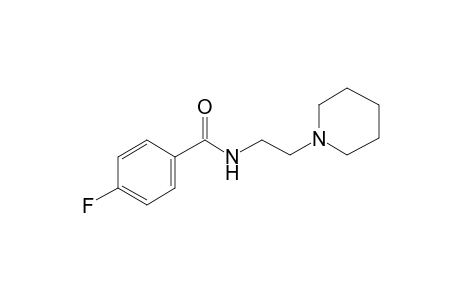 4-Fluoro-N-[2-(1-piperidinyl)ethyl]benzamide
