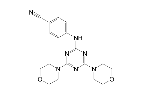 4-[(4,6-dimorpholino-1,3,5-triazin-2-yl)amino]benzonitrile