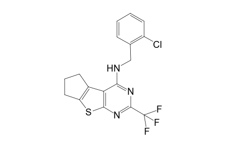 N-(2-chlorobenzyl)-2-(trifluoromethyl)-6,7-dihydro-5H-cyclopenta[4,5]thieno[2,3-d]pyrimidin-4-amine