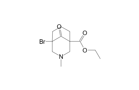Ethyl 5-Bromo-3-methyl-9-oxo-3-azabicyclo[3.3.1]nonanecarboxylate