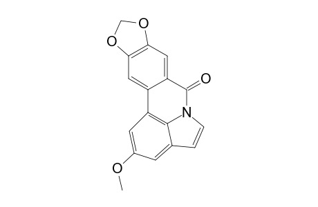 LYCORANINE-A;2-METHOXY-7H-[1,3]-DIOXOLO-[4,5-J]-PYRROLO-[3,2,1-DE]-PHENANTHRIDIN-7-ONE