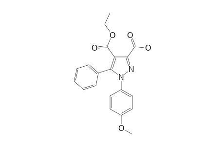 4-(ETHOXYCARBONYL)-1-(4-METHOXYPHENYL)-5-PHENYL-1H-PYRAZOLE-3-CARBOXYLIC-ACID