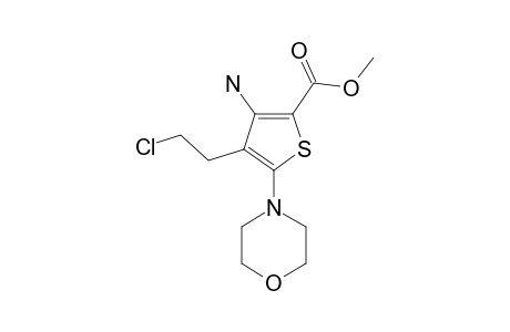 METHYL-3-AMINO-4-(2-CHLOROETHYL)-5-MORPHOLINO-2-THIOPHENECARBOXYLATE