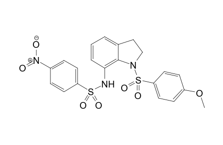 N-[1-(4-Methoxy-benzenesulfonyl)-2,3-dihydro-1H-indol-7-yl]-4-nitro-benzenesulfonamide