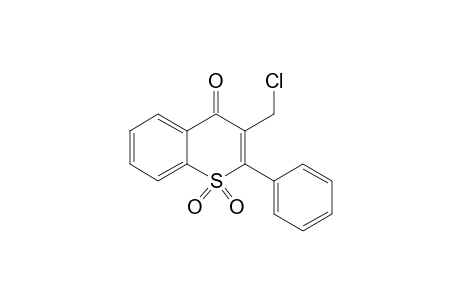 3-(chloromethyl)-1,1-bis(oxidanylidene)-2-phenyl-thiochromen-4-one