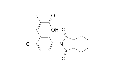 2-Propenoic acid, 3-[2-chloro-5-(1,3,4,5,6,7-hexahydro-1,3-dioxo-2H-isoindol-2-yl)phenyl]-2-methyl-
