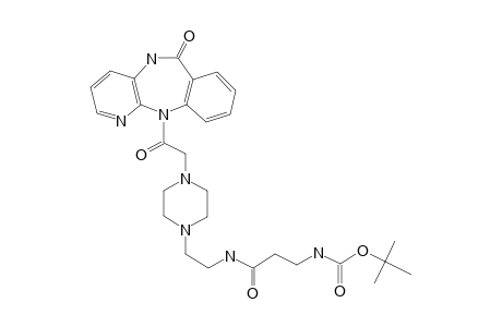 5,11-Dihydro-11-[4-[2-(N-[3-tert-butyloxycarbonyl-amino-1-oxopropyl]amino)ethyl]piperazinoacetyl-pyrido[2,3-B][1,4]benzodiazepin-6-one