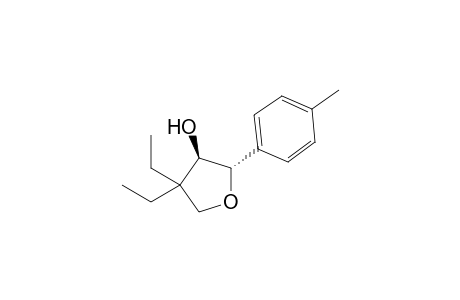 (2S,3R)-4,4-diethyl-2-(4-methylphenyl)-3-oxolanol