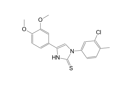 2H-imidazole-2-thione, 1-(3-chloro-4-methylphenyl)-4-(3,4-dimethoxyphenyl)-1,3-dihydro-