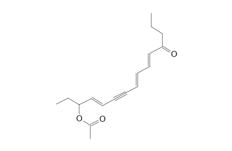 3-Acetoxypentadeca-4-trans,8-trans,10-trans-trien-6-yn-12-one