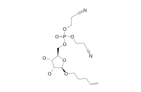 BIS-(2-CYANOETHYL)-(PENT-4-ENYL-BETA-D-RIBOFURANOS-5-YL)-PHOSPHATE