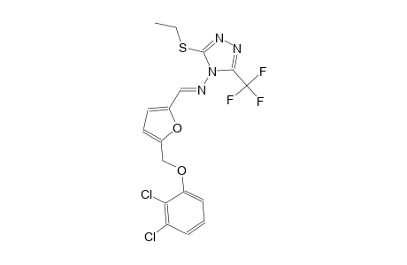 N-((E)-{5-[(2,3-dichlorophenoxy)methyl]-2-furyl}methylidene)-3-(ethylsulfanyl)-5-(trifluoromethyl)-4H-1,2,4-triazol-4-amine