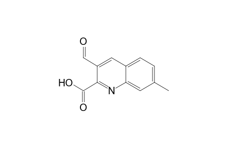 3-formyl-7-methyl-2-quinolinecarboxylic acid