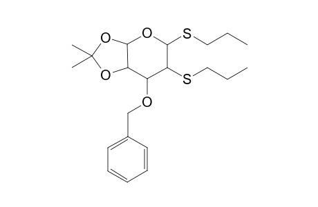 3-O-benzoyl-2-deoxy-2-deoxy-4,5-O-isopropylidene-D-erythro-pentose dipropyl mercaptal