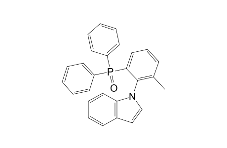 ()-N-(2'-diphenylphosphinyl-6'-methylphenyl)indole