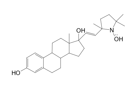 17.alpha.[2-(2,5,5-Trimethyl-1-oxylpyrrolidin-2-yl)ethen-1-yl]estra-1,3,5(10)-triene-3,17.beta.-diol radical