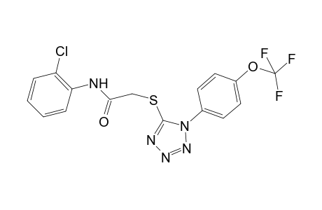 N-(2-chlorophenyl)-2-[1-[4-(trifluoromethoxy)phenyl]tetrazol-5-yl]sulfanyl-acetamide