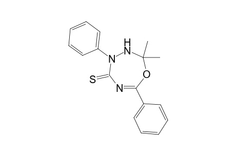 2,2-Dimethyl-4,7-diphenyl-3,4-dihydro-1,3,4,6-oxatriazepine-5(2H)-thione