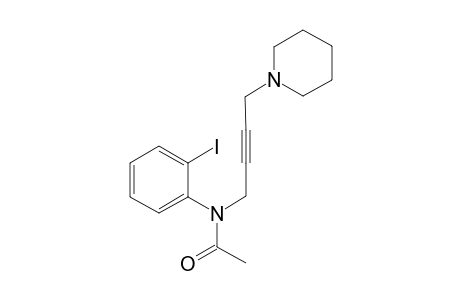 N-[4'-(1"-piperodino)but-2'-ynyl]-2-iodoacetanilide