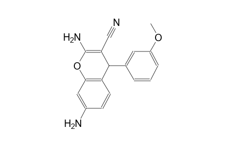 4H-1-benzopyran-3-carbonitrile, 2,7-diamino-4-(3-methoxyphenyl)-