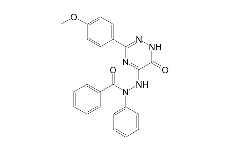5-(N-Benzoyl-N-phenylhydrazino)-3-(p-methoxyphenyl)-1,2,4-triazin-6-one
