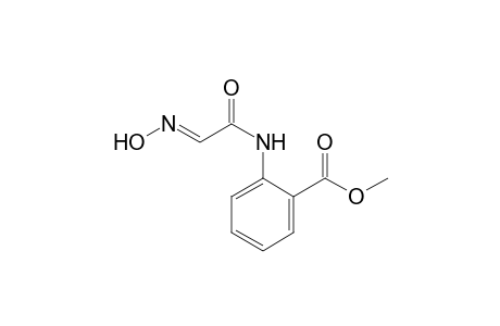 2-Hydroximinocarboxamidobenzoic acid, methyl ester