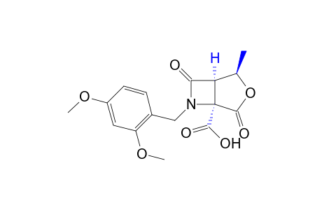 (+/-)-(1alpha,2alpha,5alpha)-6-(2,4-DIMETHOXYBENZYL)-4,7-DIOXO-2-METHYL-3-OXA-6-AZABICYCLO[3.2.0]HEPTANE-5-CARBOXYLIC ACID