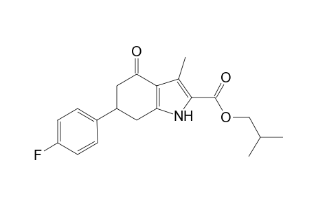 2-Methylpropyl 6-(4-fluorophenyl)-3-methyl-4-oxidanylidene-1,5,6,7-tetrahydroindole-2-carboxylate
