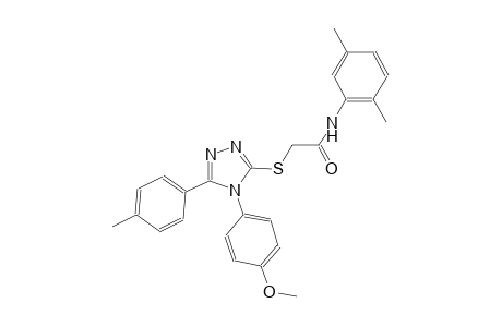 N-(2,5-dimethylphenyl)-2-{[4-(4-methoxyphenyl)-5-(4-methylphenyl)-4H-1,2,4-triazol-3-yl]sulfanyl}acetamide