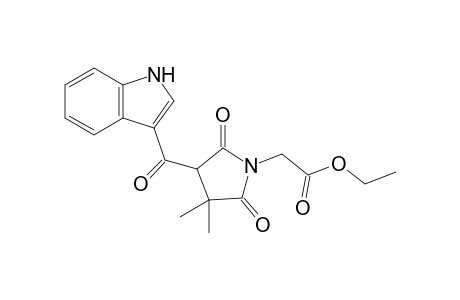 Ethyl 2-[4-(1H-indol-3-ylcarbonyl)-3,3-dimethyl-2,5-dioxo-1-pyrrolidinyl]acetate