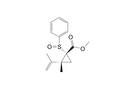 Methyl 2-isopropenyl-2-methyl-1-phenylsulfinylcyclopropane-1-carboxylate isomer