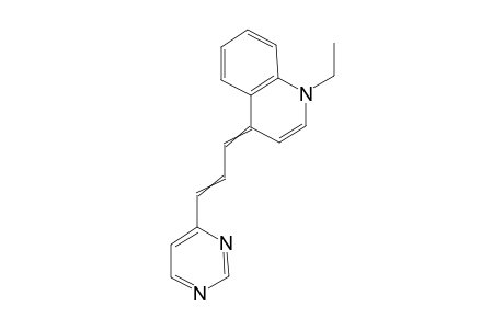 4-[3-(1-ethyl-4(1H)-quinolylidene)-propenyl]-pyrimidine