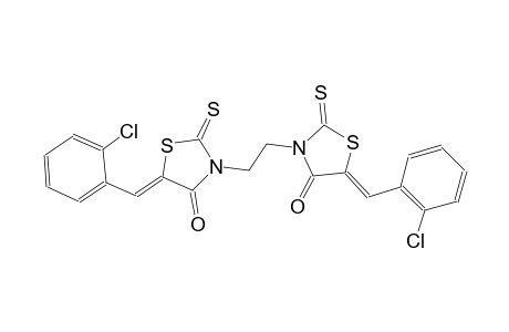 (5Z)-5-(2-chlorobenzylidene)-3-{2-[(5Z)-5-(2-chlorobenzylidene)-4-oxo-2-thioxo-1,3-thiazolidin-3-yl]ethyl}-2-thioxo-1,3-thiazolidin-4-one
