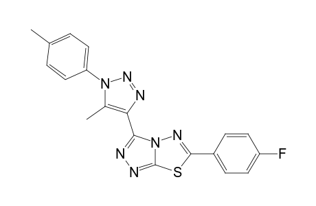 6-(4-fluorophenyl)-3-[5-methyl-1-(4-methylphenyl)triazol-4-yl]-[1,2,4]triazolo[3,4-b][1,3,4]thiadiazole