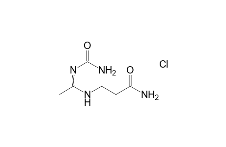 N'-Carbamoyl-N-(2-carbamoylethyl)acetamidine hydrochloride