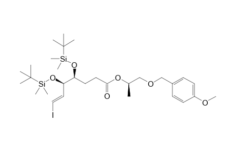 (1R,4S,5R.6E)-2-(4-Methoxybenzyloxy)-1-methylethyl 7-iodo-4,5-bis(tert-butyldimethylsiloxy)-6-heptenoate