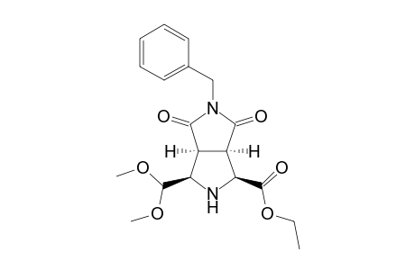Ethyl (1S*,3R*,3aS*,6aR*)-5-benzyl-3-(dimethoxymethyl)-4,6-dioxooctahydropyrrolo[3,4-c]pyrrole-1-carboxylate