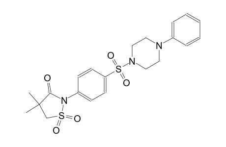 3-isothiazolidinone, 4,4-dimethyl-2-[4-[(4-phenyl-1-piperazinyl)sulfonyl]phenyl]-, 1,1-dioxide
