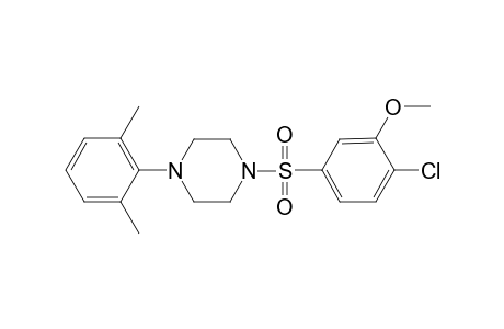 1-(4-Chloranyl-3-methoxy-phenyl)sulfonyl-4-(2,6-dimethylphenyl)piperazine