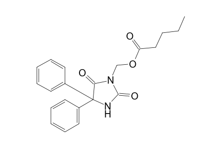 5,5-diphenyl-3-(hydroxymethyl)hydantoin, valerate (ester)