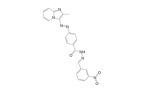 4-[(2"-Methylimidazo[1,2-a]pyridine-3"-yl)azo]benzoic acid-(3'-nitrophenyl)-meth-(E)-ylidene-hydrazide