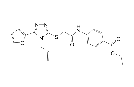 4-[[2-[[4-allyl-5-(2-furyl)-1,2,4-triazol-3-yl]thio]acetyl]amino]benzoic acid ethyl ester