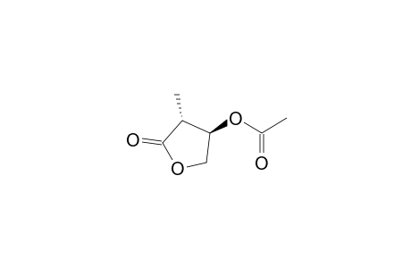2(3H)-Furanone, 4-(acetyloxy)dihydro-3-methyl-, cis-