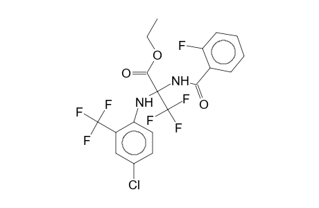 Ethyl 2-[4-chloro-2-(trifluoromethyl)anilino]-3,3,3-trifluoro-2-(2-fluorobenzamido)propionate
