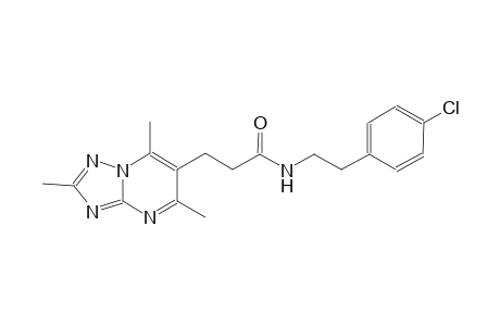 [1,2,4]triazolo[1,5-a]pyrimidine-6-propanamide, N-[2-(4-chlorophenyl)ethyl]-2,5,7-trimethyl-