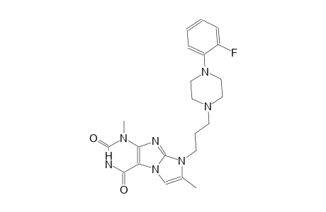 1H-imidazo[2,1-f]purine-2,4(3H,8H)-dione, 8-[3-[4-(2-fluorophenyl)-1-piperazinyl]propyl]-1,7-dimethyl-