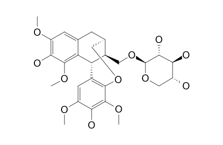 GAULTHEROSIDE-G;9-O-BETA-D-XYLOPYRANOSYL-2,9'-CYCLICETHER-(-)-LYONIRESINOL