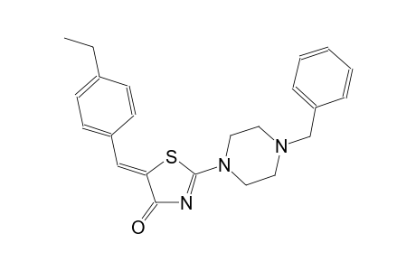 (5Z)-2-(4-benzyl-1-piperazinyl)-5-(4-ethylbenzylidene)-1,3-thiazol-4(5H)-one